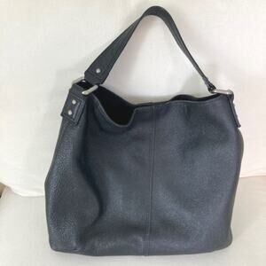 Kooba Black Leather Bucket Hobo Slouchy Bag Shoulder Purse